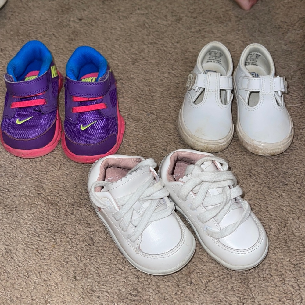 Nike, stride Rite, and Keds size 4 toddler